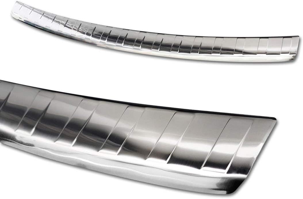 Edelstahl Heckstossstangenschutz kompatibel mit Toyota Yaris III 2014-2019 'Ribs'