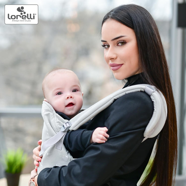 Lorelli Babytrage Wally ab 3 Monate, Kindertrage, Ergonomisches Design, Atmungsaktives Material, Ver