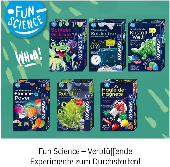 KOSMOS 616632 Fun Science -Wuselnde Salzkrebse, Erwecke die Urzeit zum Leben, Experimentierset für K