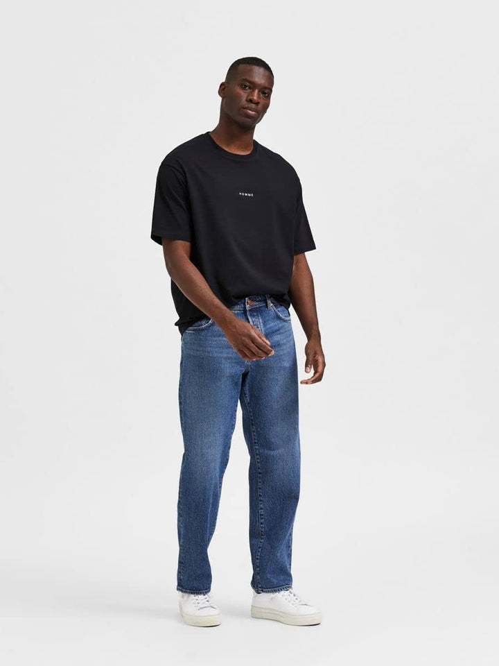 Selected Homme Male Loose Fit Jeans 220 29W / 32L Medium Blue Denim, 29W / 32L Medium Blue Denim