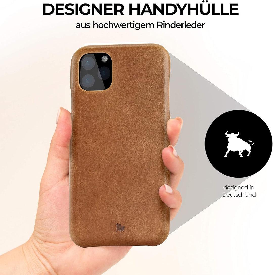 BULLAZO Menor Classic – kompatibel mit iPhone 11 Pro 5,8" Case Handy Schutzhülle aus hochwertigem Le
