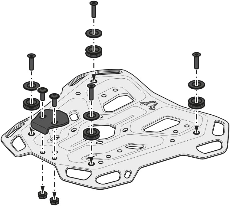SW-Motech TRAX ADV Topcase-System - Schwarz. CB500X (13-), CB500F (-16),CBR500R (-15).