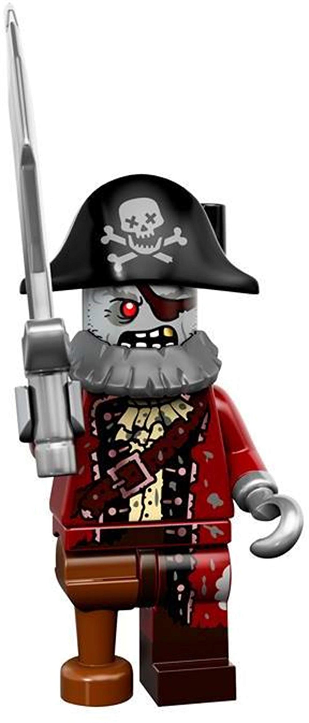 Lego Minifiguren, Serie 14, 71010 Lego Series 14 Zombie Pirate Mehrfarbig, Mehrfarbig