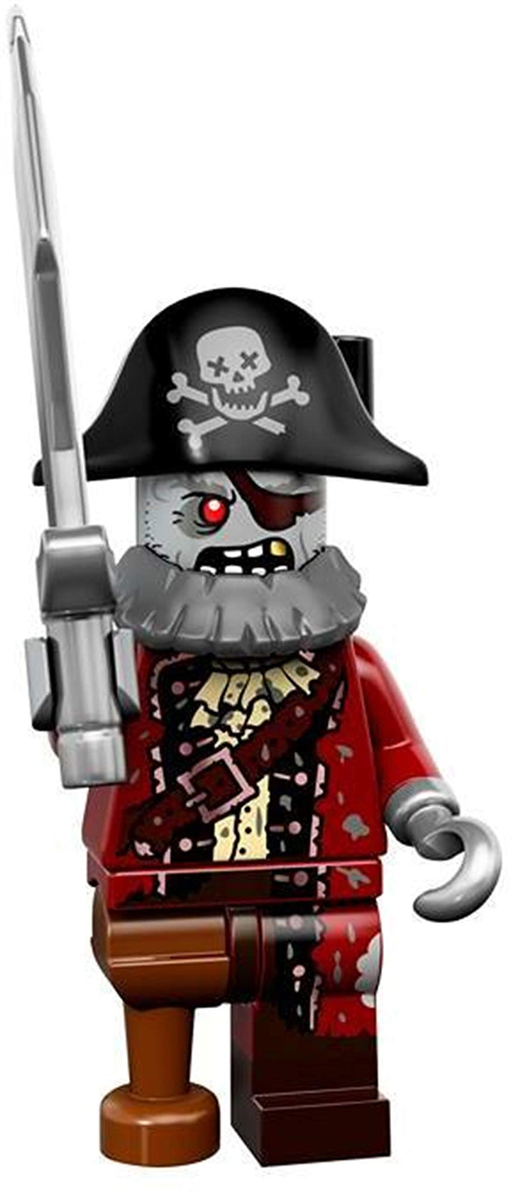 Lego Minifiguren, Serie 14, 71010 Lego Series 14 Zombie Pirate Mehrfarbig, Mehrfarbig