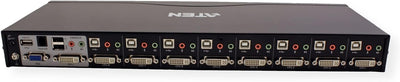 Aten CS1768 8-Port USB DVI KVM Switch, Schwarz