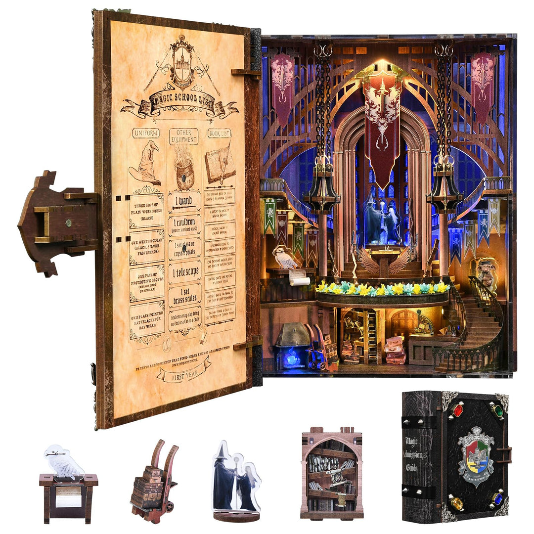 MiniCity DIY-Bücherecke mit LED-Lich (Magic Admissions Guide), Magic Admissions Guide