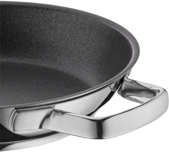 WMF Permadur Advance Servier-/ Bratpfanne 28 cm Induktion, Edelstahlpfanne, Servierpfanne Cromargan