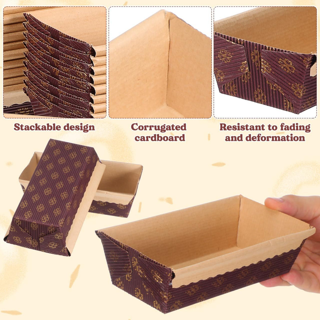 Gatuida Kastenform Kuchen Papier: 25 Stück Backform Kastenform 15 cm Toastbrot Brotbackform für Kuch