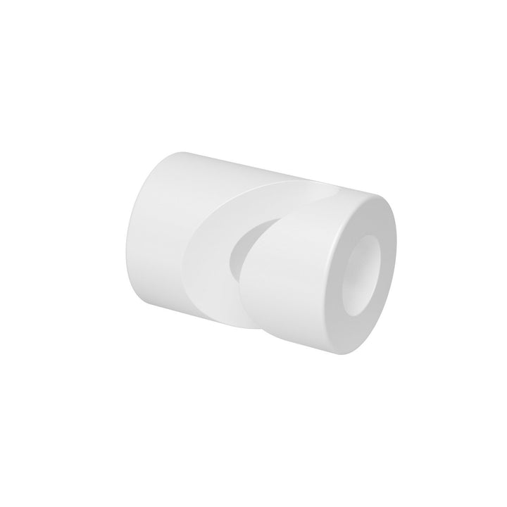 10x Stück - Aufputz-Kabelhalter für Textilkabel, Affenschaukel, Decken- und Wandpin - Weiss 10x Stüc