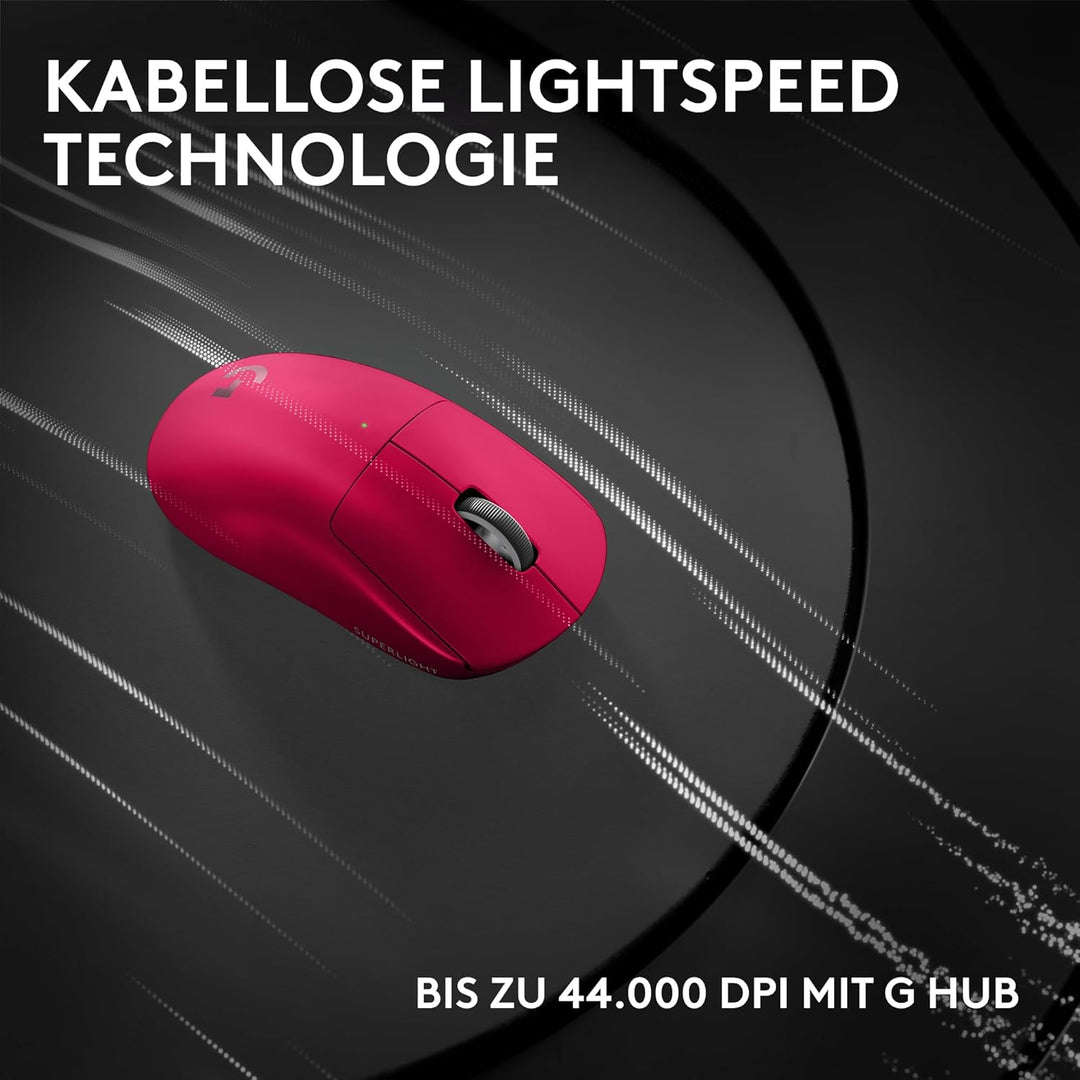Logitech G PRO X Superlight 2c kabellose Gaming-Maus, 60 g Pro-Grade-Maus mit 5 programmierbaren Tas