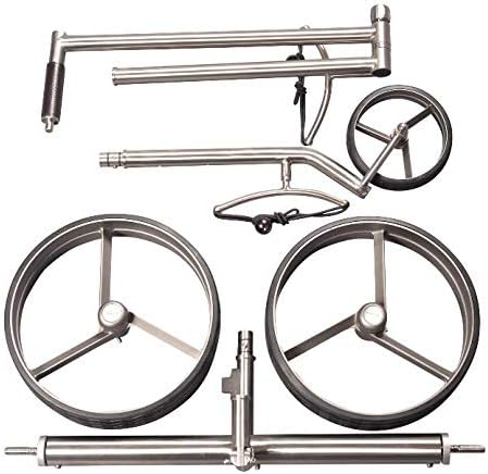 Parccurate Kolibri Edelstahl Lithium Elektrotrolley Golfcaddy, mit Falt-/Zerlege-Design, Basismodell