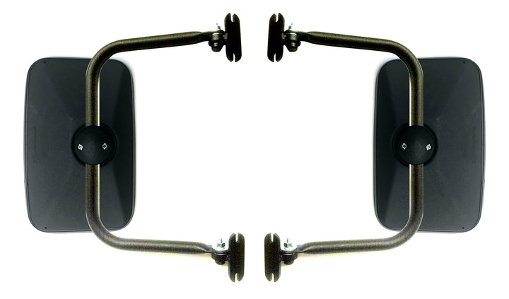 2x Aussenspiegel 250x165 E20 ø15-22 und Spiegelhalter für NEW HOLLAND, URSUS, ZETOR, JD, MF, REN CEL
