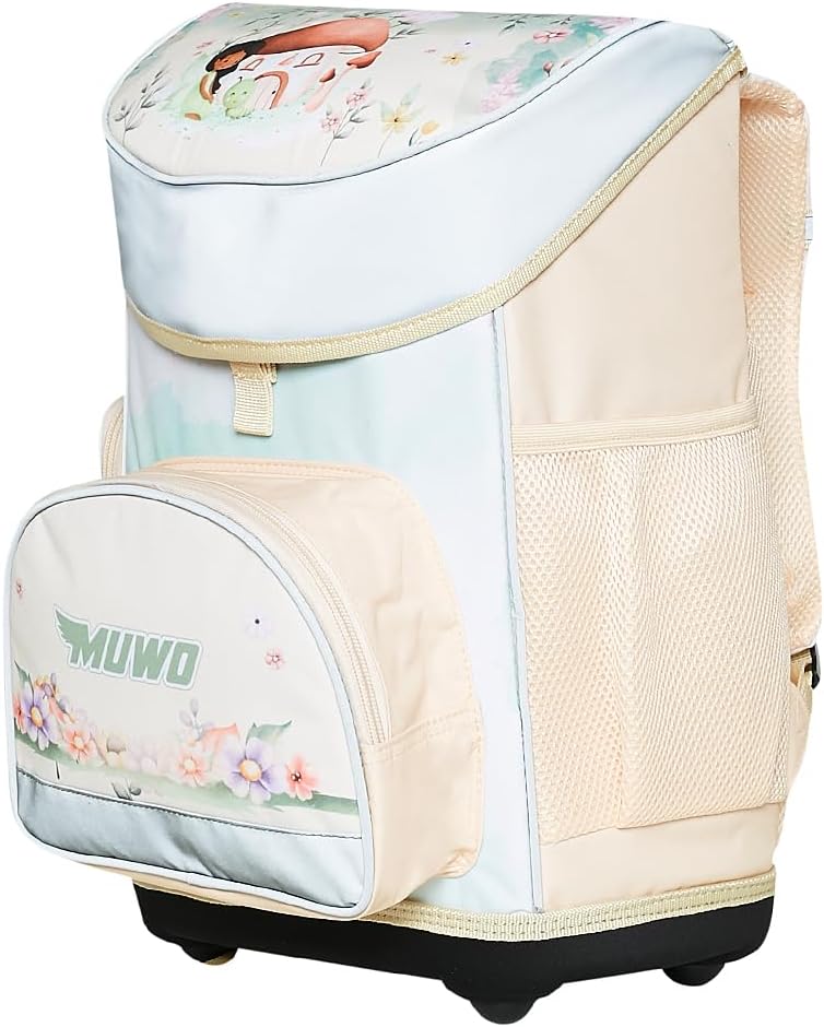 MUWO Kinder Schulranzen Set 5tlg. ergonomischer Leichter Schulrucksack mit Sporttasche, Turnbeutel,