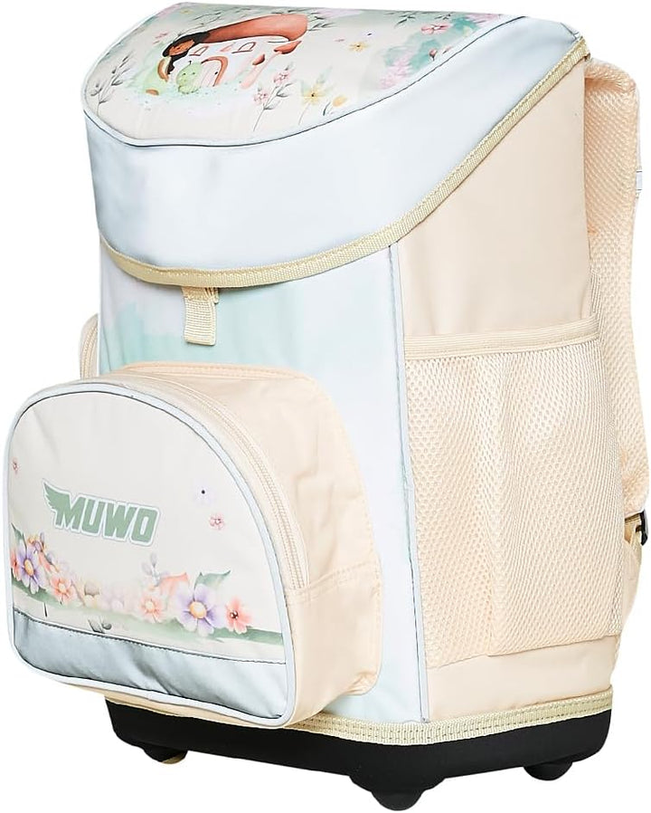 MUWO Kinder Schulranzen Set 5tlg. ergonomischer Leichter Schulrucksack mit Sporttasche, Turnbeutel,