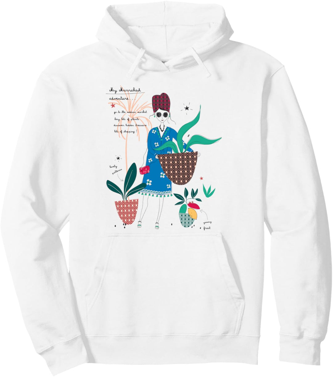 Marrakesch Medina Marokko Reise Abenteuer Frau Mädchen Pullover Hoodie