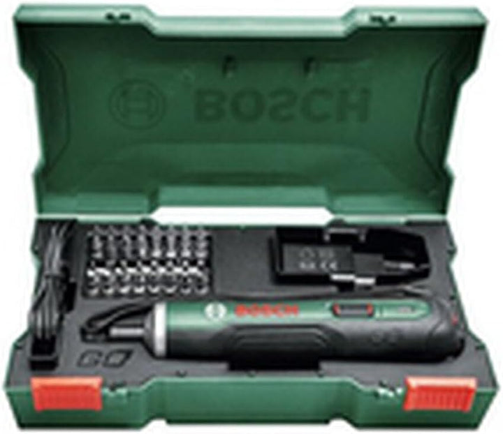 Bosch - Ergonomischer Akkuschrauber PushDrive (eingebauter 3,6-V-1,5-Ah-Akku, Micro-USB-Aufladung, L