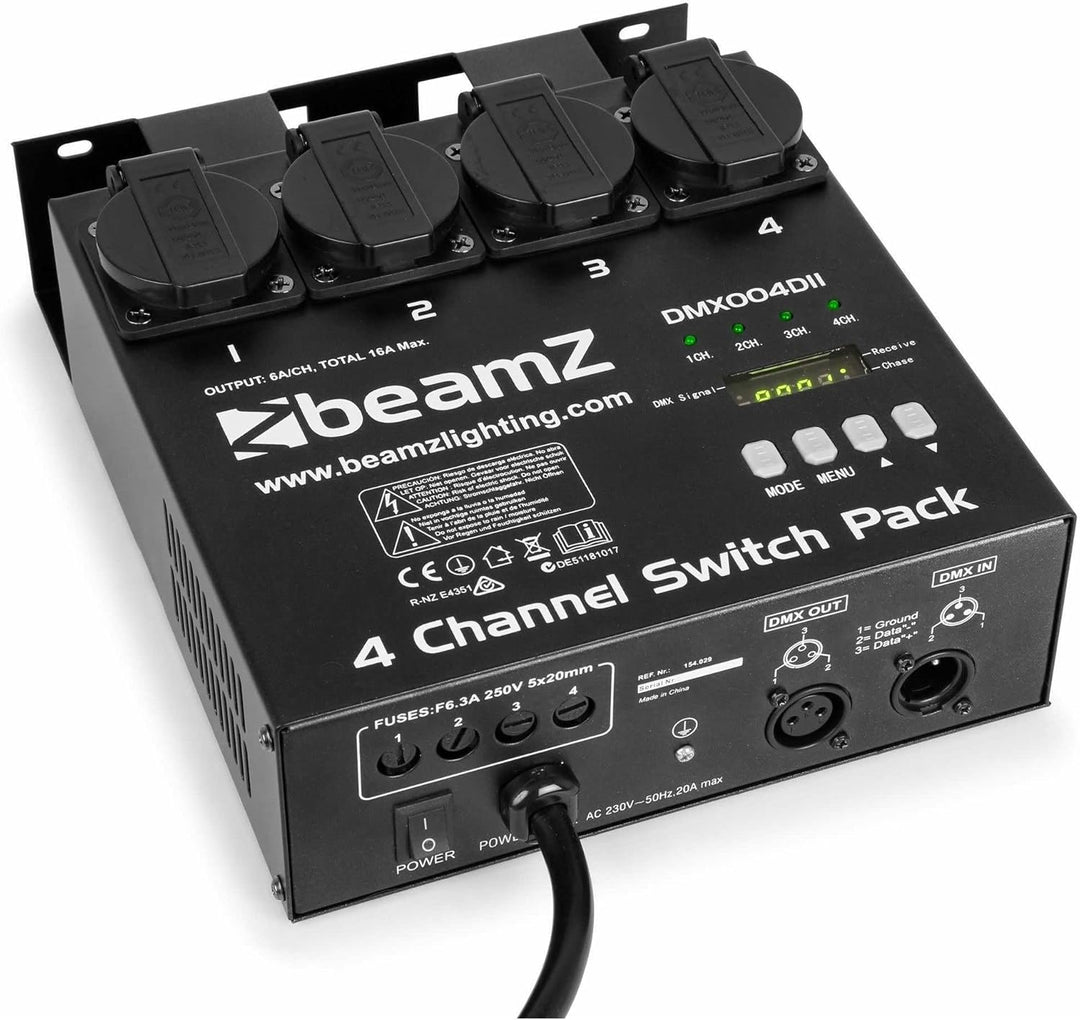 BeamZ DMX004DII DMX-Controller Switchpack mit 4 Kanälen