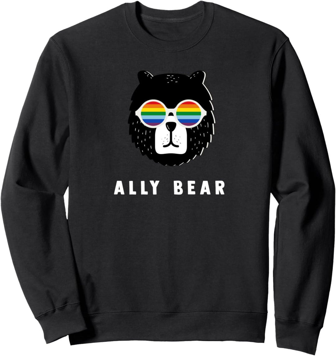 Homosexuell Stolz Flagge Bär LGBT Verbündeter Retro Subtile Sweatshirt