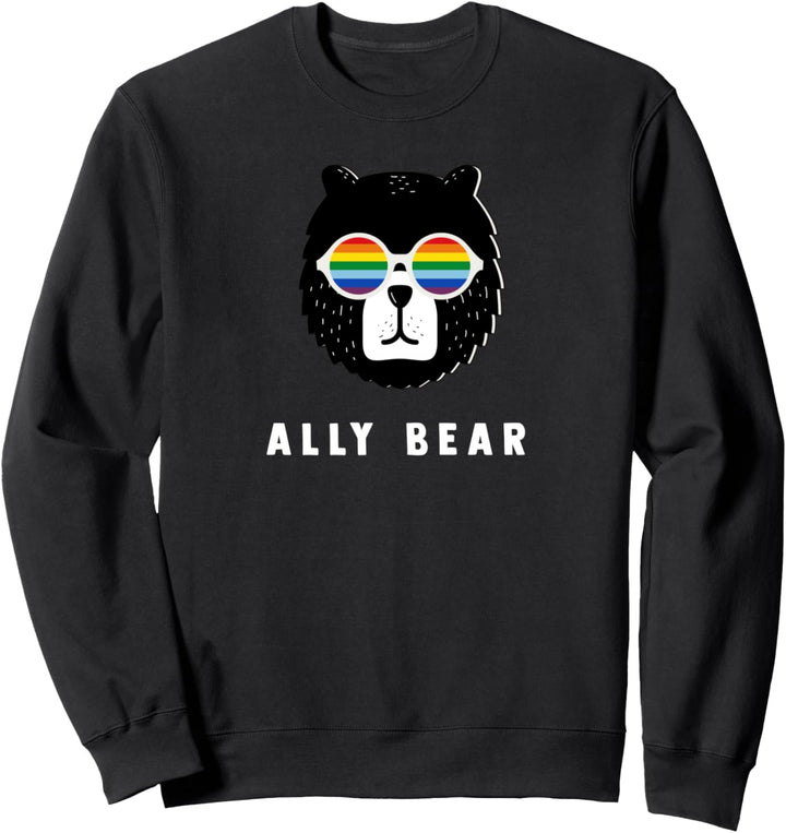 Homosexuell Stolz Flagge Bär LGBT Verbündeter Retro Subtile Sweatshirt