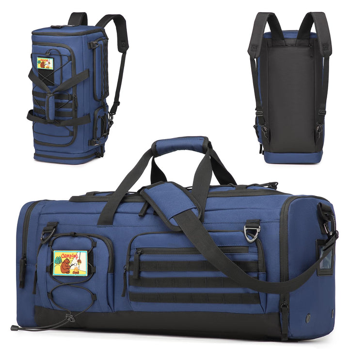 50L Herren Sporttasche mit Nass- & Schuhfach Rucksack 3 in 1 Reisetasche Handgepäck Sport Duffel Tas
