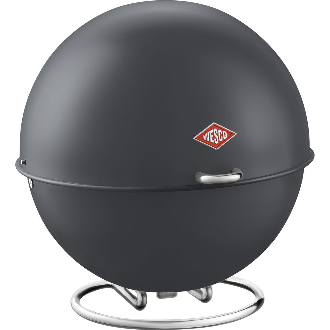 WESCO LOFT 223101 SUPERBALL Classic Retro Brotbox Brotkasten Vorratsdose, Farben:Graphit Matt, Graph