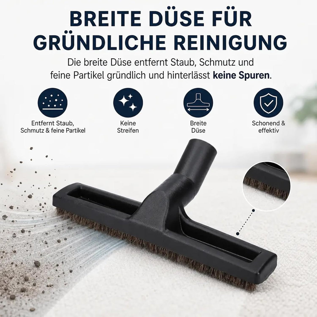 Hartbodendüse – Universal 32/35mm Staubsaugerdüse mit 32 mm Anschluss, für Hartböden, Fliesen &amp; Park