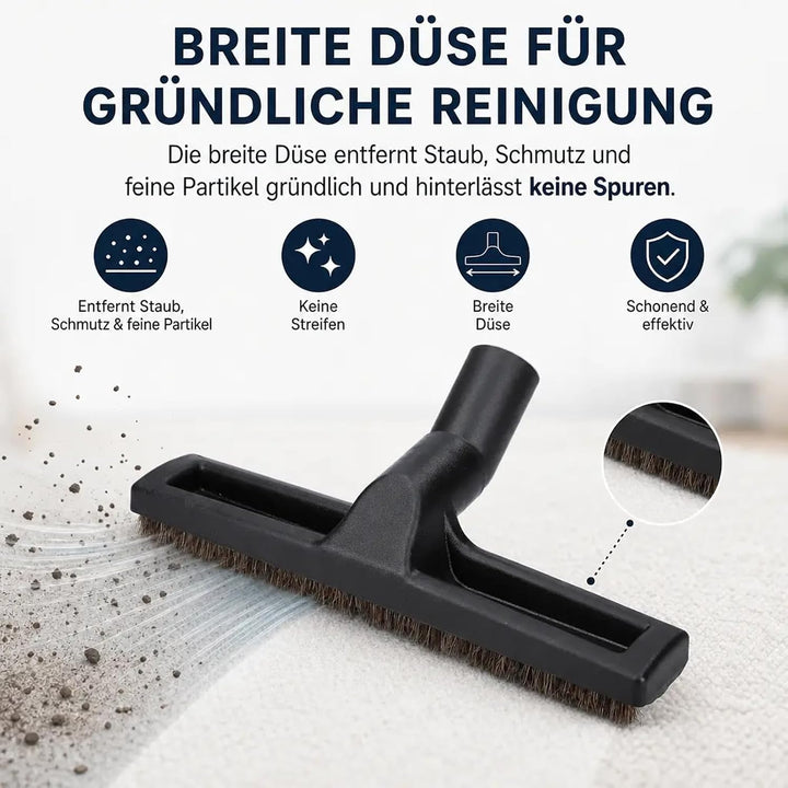 Hartbodendüse – Universal 32/35mm Staubsaugerdüse mit 32 mm Anschluss, für Hartböden, Fliesen &amp; Park