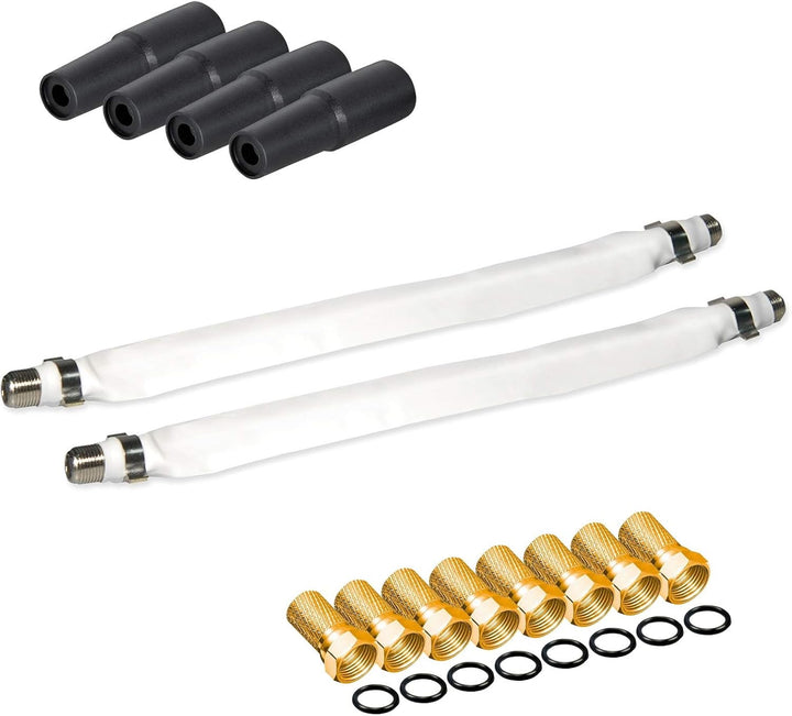 netshop 25 Megasat Flachantenne Profi Line H30 D2 Twin inkl. Fensterhalterung + 20m Kabel + 2X Fenst