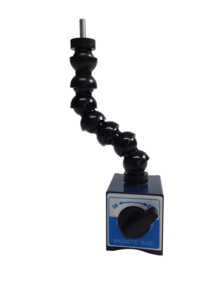 Messuhrenhalter mit Gelenkschlauch und schaltbarem Magnetfuss