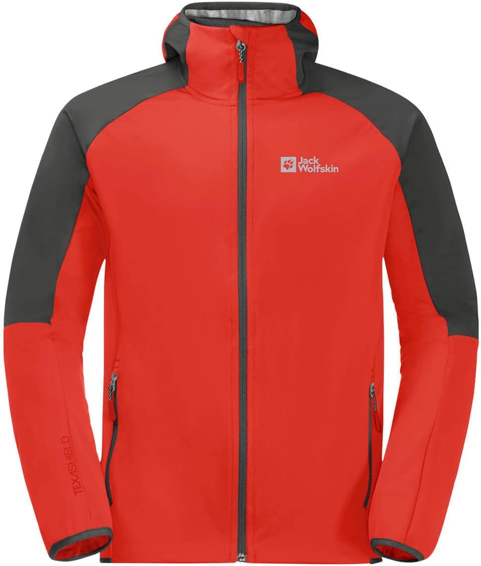 Jack Wolfskin Damen Feldberg Jacke L Kräftiges Rot, L Kräftiges Rot