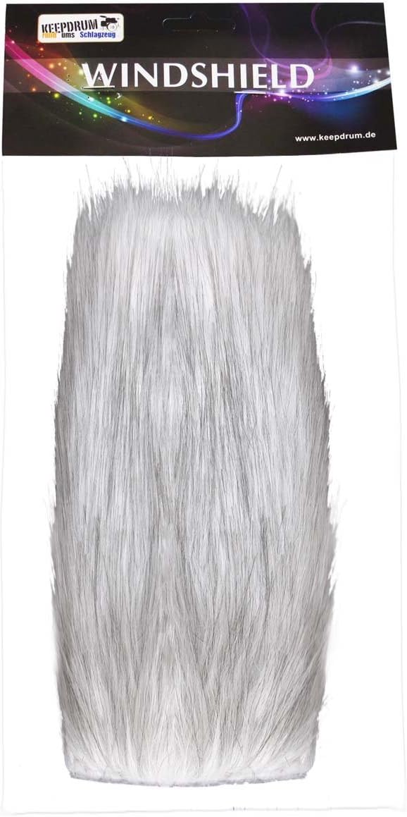 keepdrum WS-WH Fell-Windschutz Windscreen Windshield für Kameramikrofone Camcorder Videomikrofon Sho