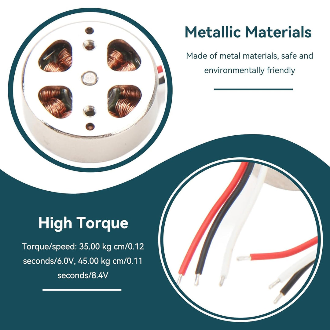 Mini RC Quadcopter Drohnenmotor, 4 Stück 7,4 V 0,3 A 0,5 Ω 18x7mm/0,71x0,28 Zoll Micro 1503 Bürstenl