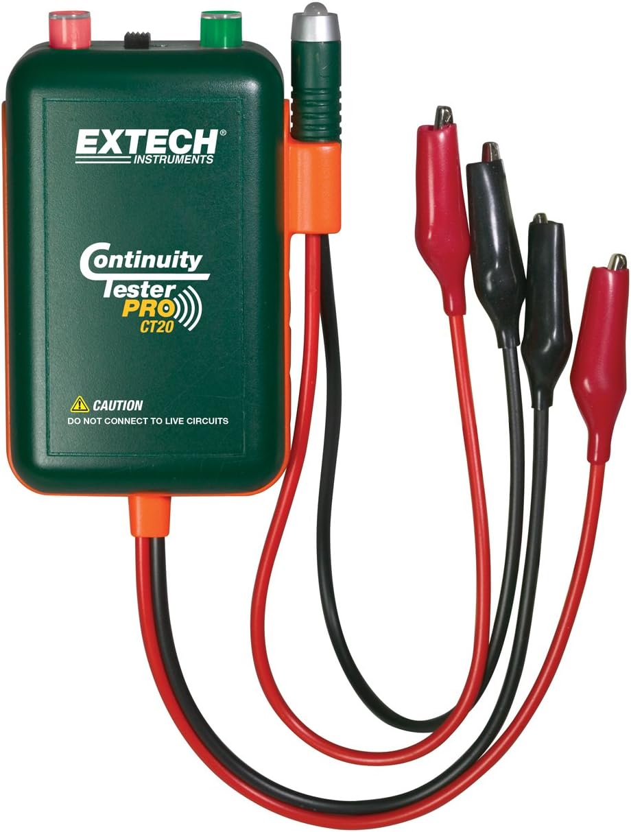 Extech Instruments CT20 Fern- und Lokal-Durchgangsprüfer & TG20 Draht-Tracer und Tongenerator, Schwa