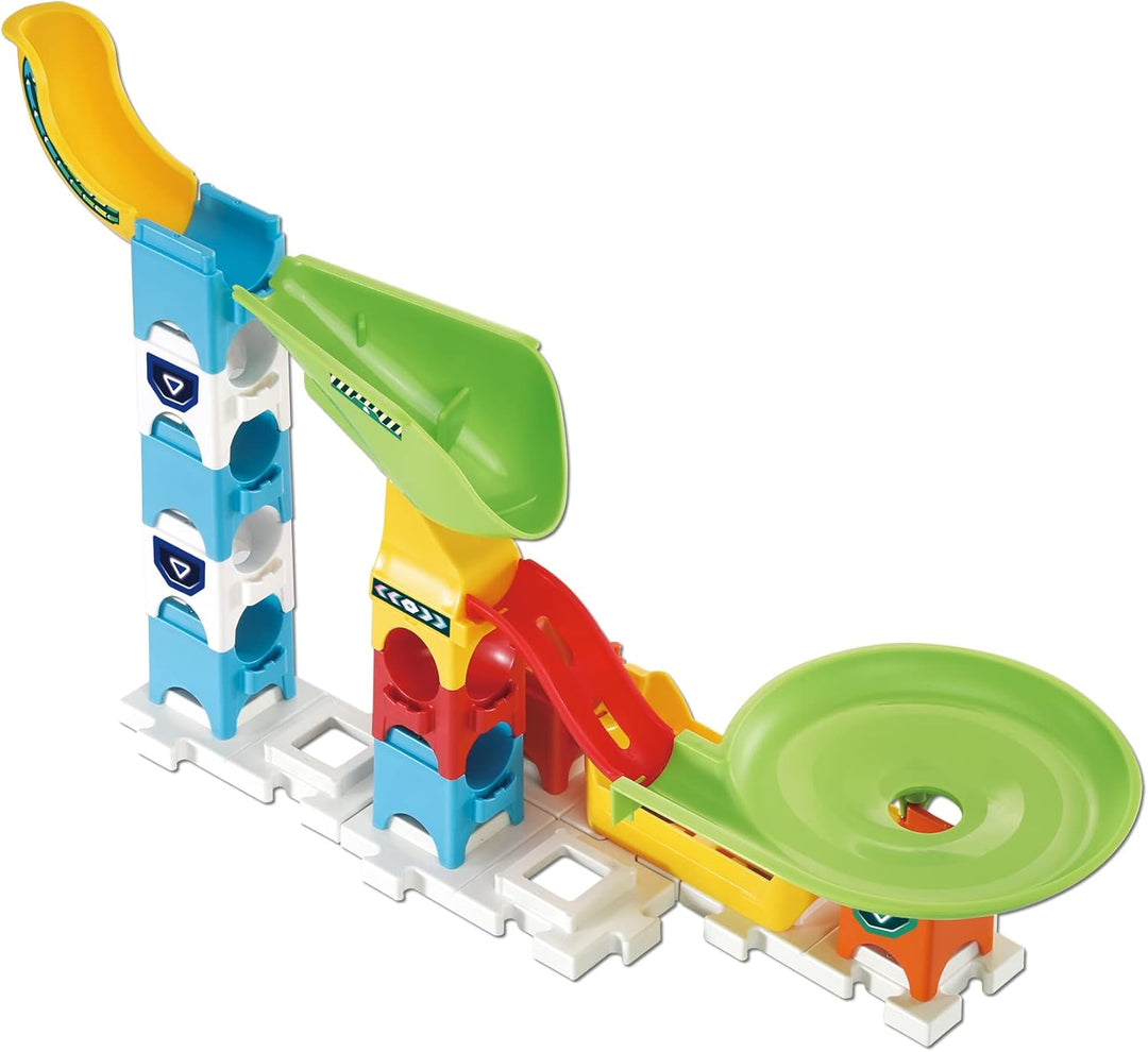 VTech 529603 Marble Rush Double Drop Set Murmelbahn-Bausatz, englische Version Doppeltes Tropfen-Set