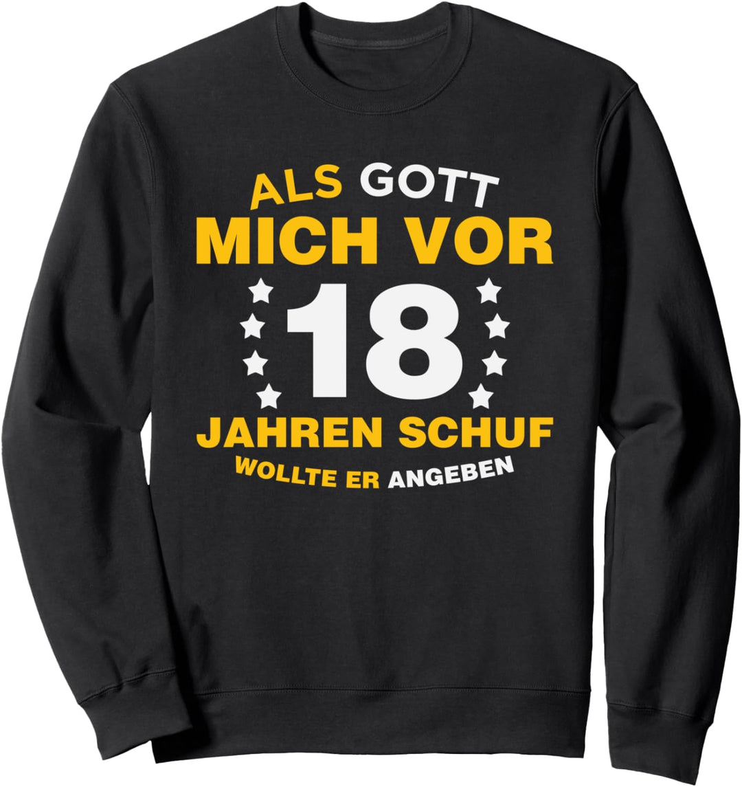 18. Geburtstag Geschenkidee Jungen Mädchen 18er Geschenkidee Sweatshirt