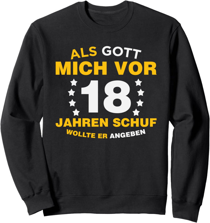 18. Geburtstag Geschenkidee Jungen Mädchen 18er Geschenkidee Sweatshirt