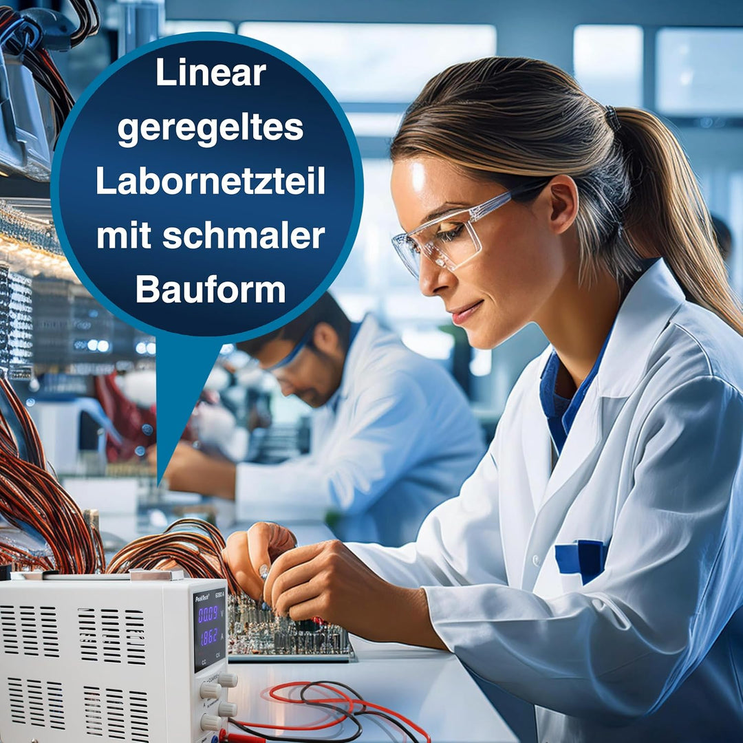 PeakTech P 6080 A Labornetzteil 0-15V / 0-3A, Hochauflösendes Labornetzgerät Single, Single