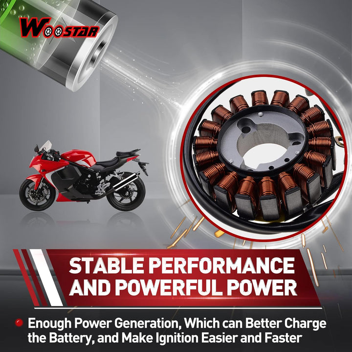WOOSTAR 18 Spule Magneto Stator Ersatz für Hyosung GV250 GT250 Pocketbike Cruiser Motorcycle 2009-20