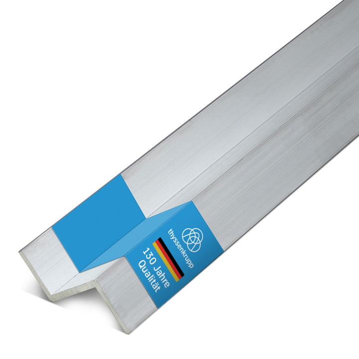 thyssenkrupp Z-Profil Aluminium 18 x 43 x 18 x 3 mm in 1000 mm Länge | Alu Profil | AlMgSi0,5 | EN A