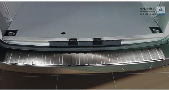 Avisa Edelstahl Heckstossstangenschutz kompatibel mit Citroën Jumpy & Peugeot Expert 2016- 'Ribs' (u