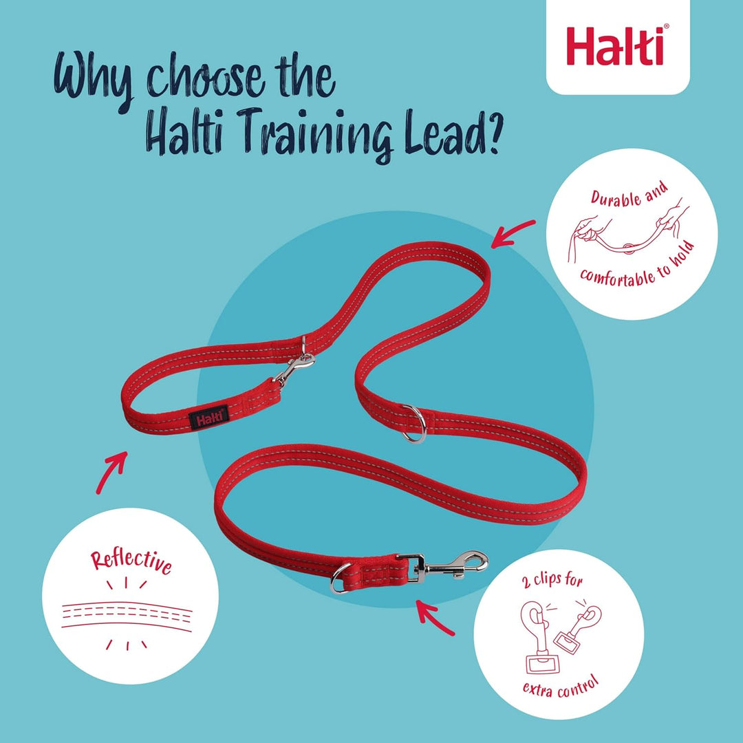 HALTI Doppelführleine - Multifunktionale Hundeleine zum Trainieren und Gassigehen mit Ihrem Hund. Le