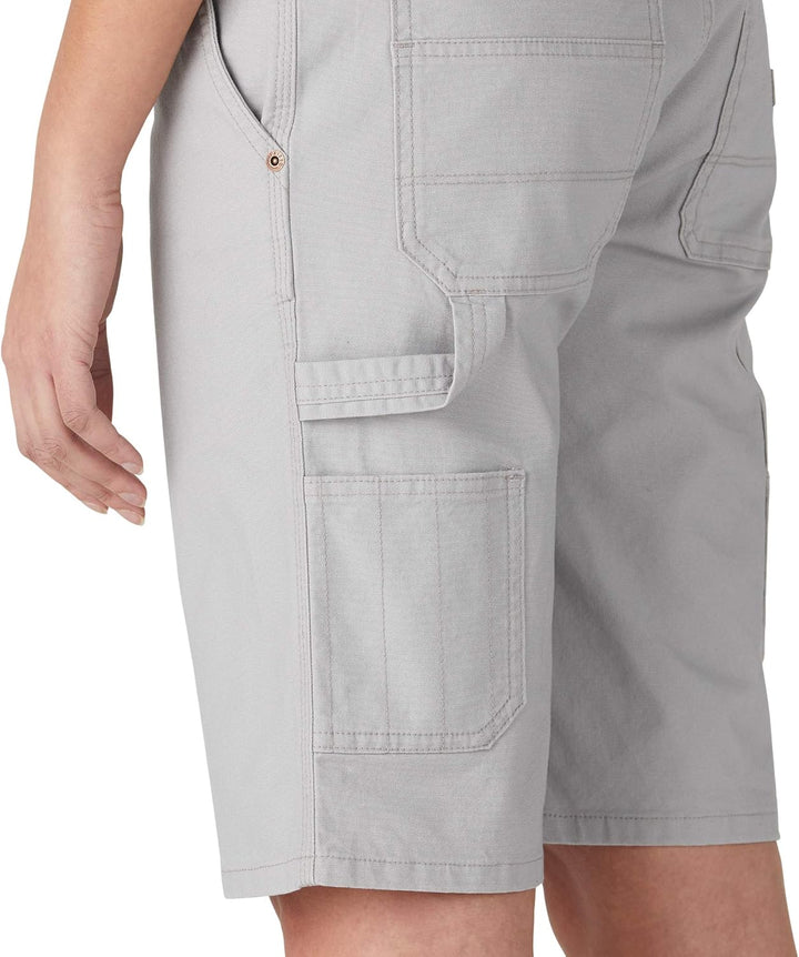 Dickies Damen Duck Carpenter Jeans-Shorts 10 Rinsed Alloy, 10 Rinsed Alloy