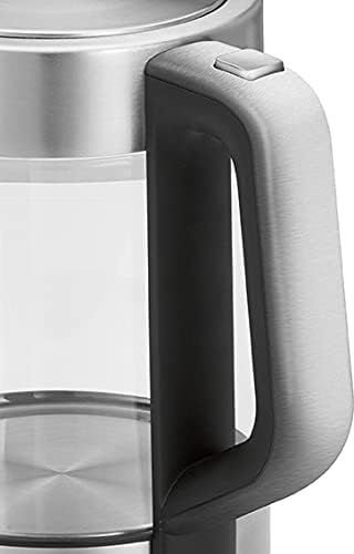 ProfiCook PC-WKS 1107 G Edelstahl-Glas-Wasserkocher, 1,5 L, 2200 W maximal, Edelstahlheizelement, St