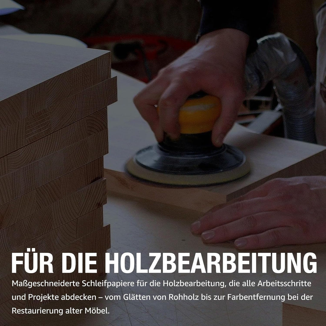 Poröses Schleifscheiben 150mm Klett 80 Körnung Schleifpapier Blau Keramik Schleifscheiben 50 Stück E