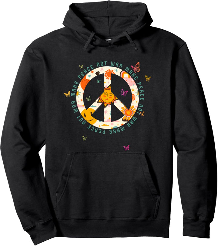 Make Peace Not War - Peace Zeichen - Friedenszeichen Pullover Hoodie