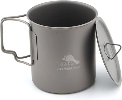 TOAKS Titan Camping Topf Becher Schale (375ml, 450ml, 550ml, 650ml, 750ml, 800ml, 900ml) (450ml with