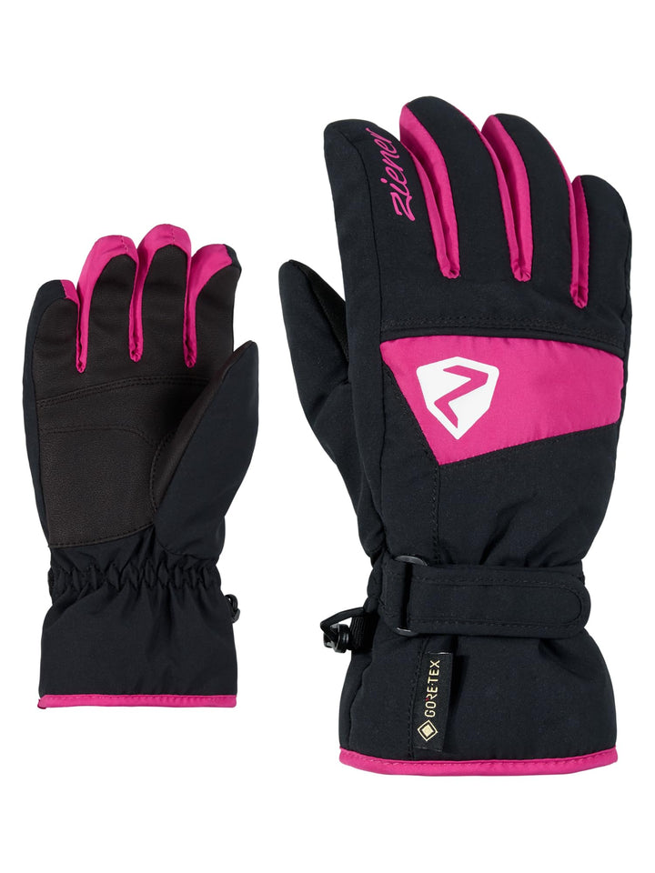 Ziener Kinder Lago GTX Glove Junior Ski-Handschuhe/Wintersport | Wasserdicht, Atmungsaktiv pop pink