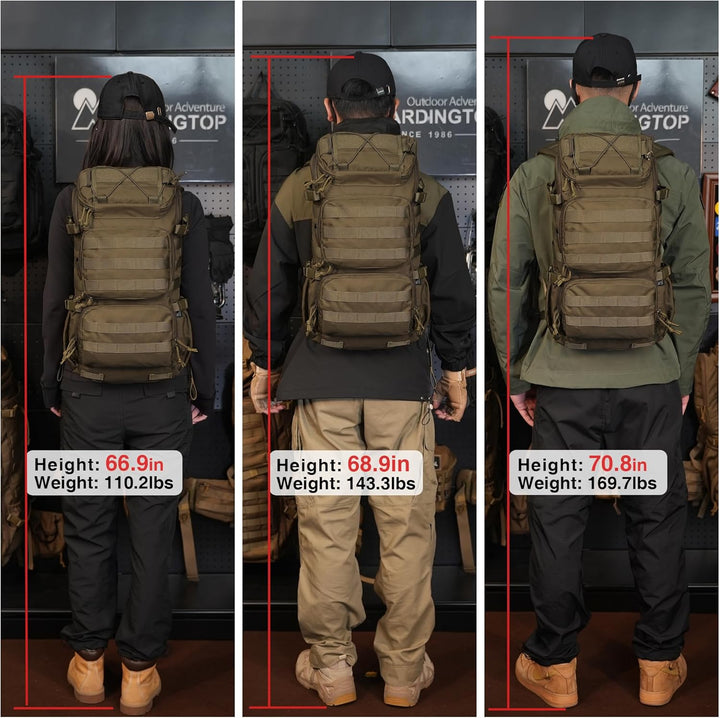 Mardingtop 28L Wanderrucksack Militär Outdoor Rucksack - Leichter Taktischer Rucksack mit MOLLE-Syst