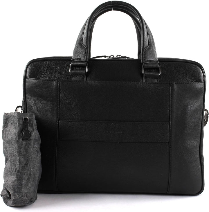 Piquadro Black Square Aktentasche Leder 39 cm Laptopfach