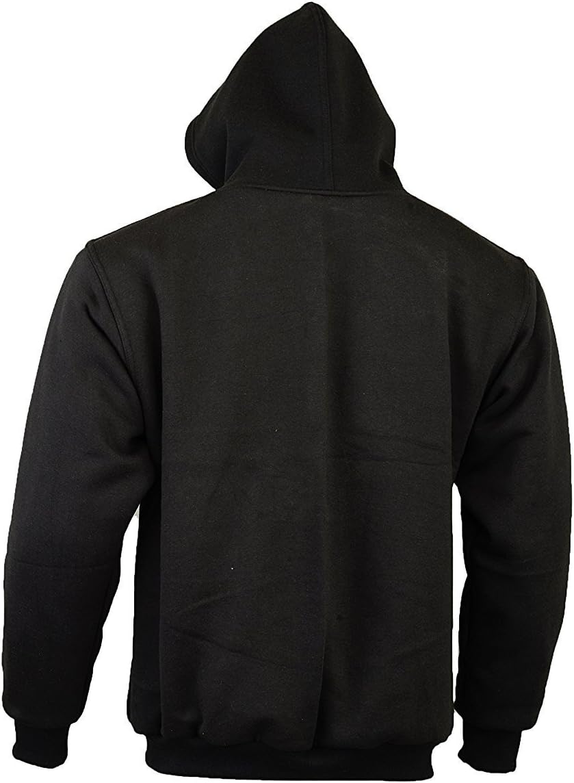 Pullover/Hoody voor motorrijders - 100% Kevlar - Beschermers Zwart - XL